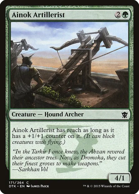 Ainok Artillerist, Magic card DTK 171 — Dragons of Tarkir set