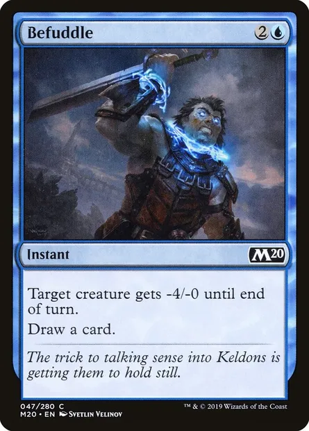 Befuddle, Magic card M20 47 — Core Set 2020 set