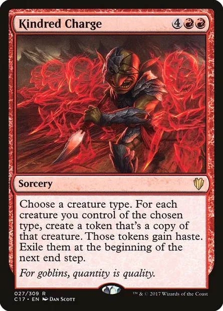 Kindred Charge, Magic card C17 27 — Commander 2017 set