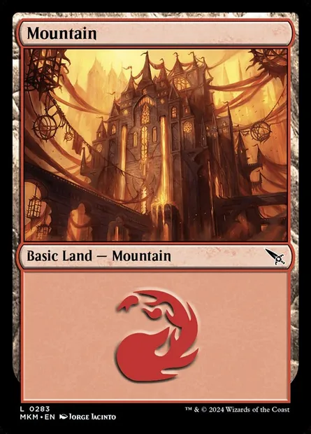 Mountain, Magic card MKM 283 — Murders at Karlov Manor set