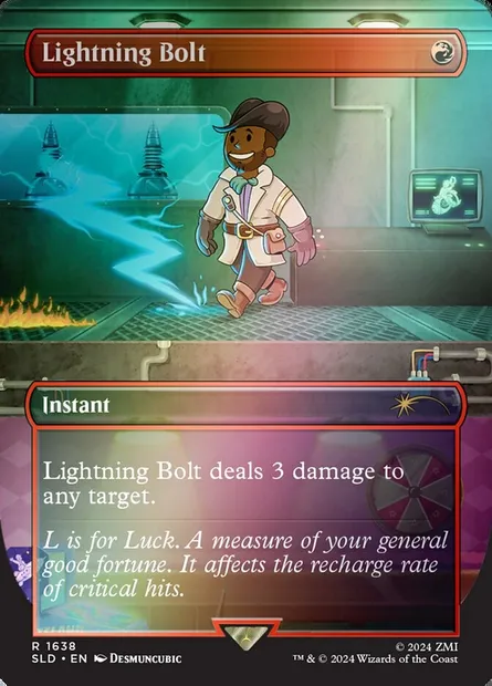 Lightning Bolt, Magic card SLD 1638★ — Secret Lair Drop set
