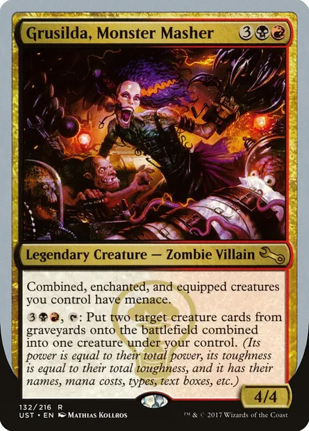 Grusilda, Monster Masher, carte Magic UST 132 — extension Unstable
