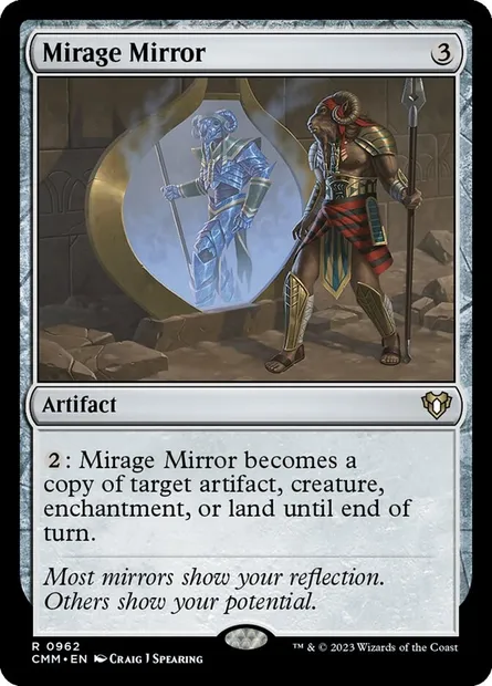 Mirage Mirror, Magic card CMM 962 — Commander Masters set