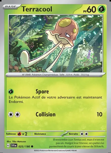 Terracool, carte Pokémon SVI 025 — extension Écarlate et Violet