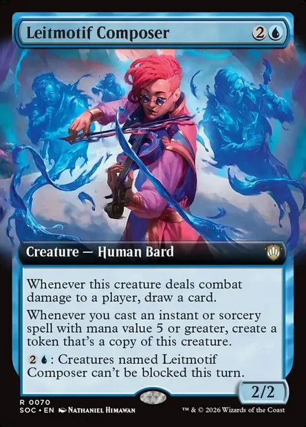 Leitmotif Composer, Magic card SOC 70 — Secrets of Strixhaven Commander set