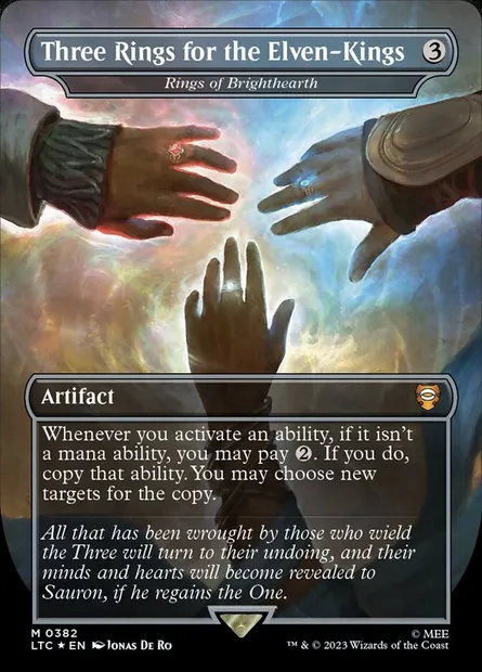 Anneaux des Clairâtres, carte Magic LTC 382 — extension Tales of Middle-earth Commander