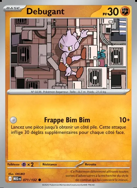 Débugant, carte Pokémon MEG 071 — extension Méga-Évolution