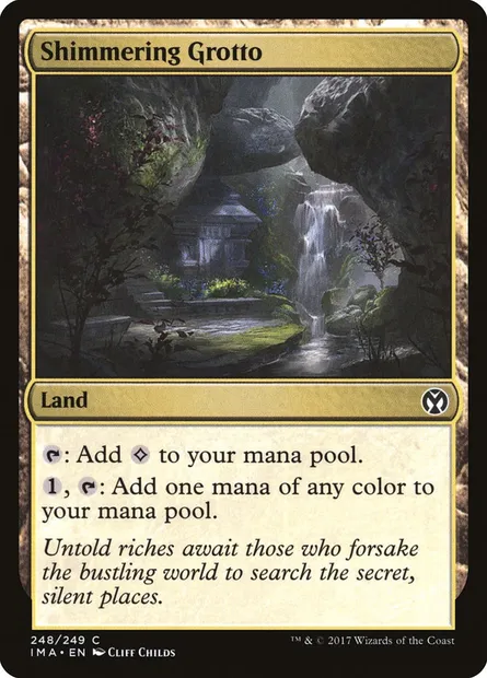 Shimmering Grotto, Magic card IMA 248 — Iconic Masters set