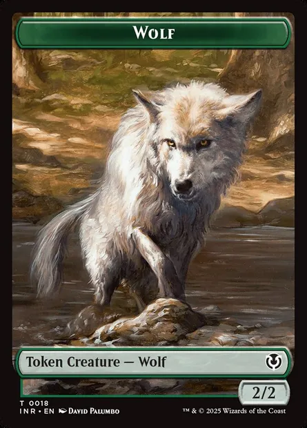Wolf, carte Magic TINR 18 — extension Innistrad Remastered Tokens