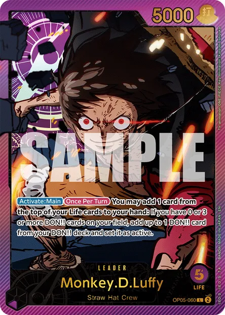 Monkey.D.Luffy, One Piece card OP05-060 — AWAKENING OF THE NEW ERA set