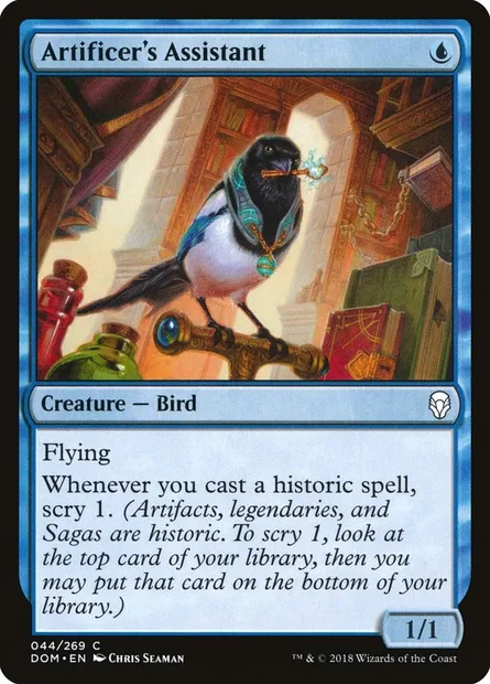 Artificer's Assistant, Magic card DOM 44 — Dominaria set