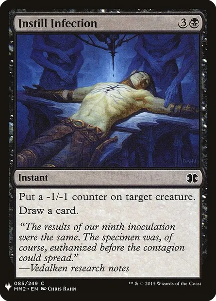 Instillation infectieuse, carte Magic PLST MM2-85 — extension The List