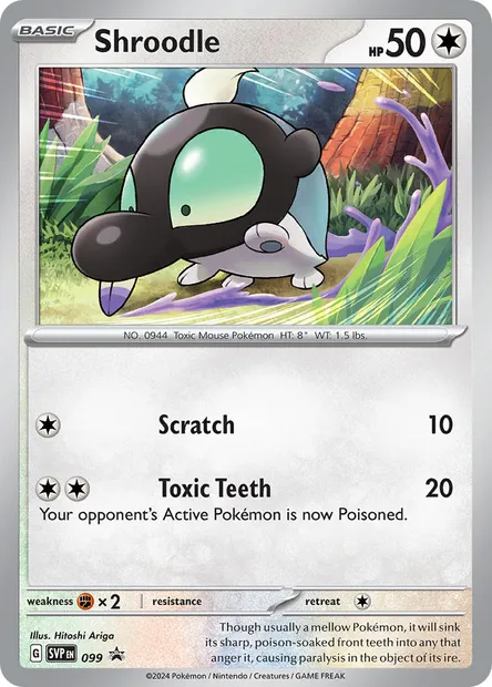 Shroodle, Pokémon card PR-SV 099 — SVP Black Star Promos set