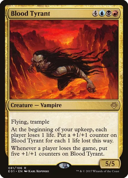 Tyran de sang, carte Magic E01 81 — extension Archenemy: Nicol Bolas