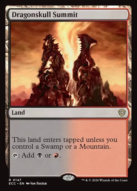 Dragonskull Summit, Magic card ECC 147 — Lorwyn Eclipsed Commander set