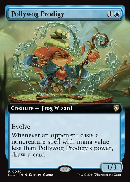 Pollywog Prodigy, Magic card BLC 50 — Bloomburrow Commander set