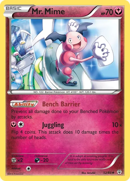 Mr. Mime, Pokémon card GEN 52 — Generations set