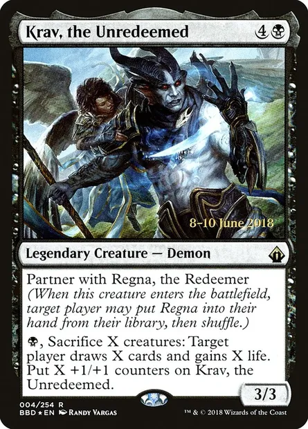 Krav, the Unredeemed, Magic card PBBD 4s — Battlebond Promos set