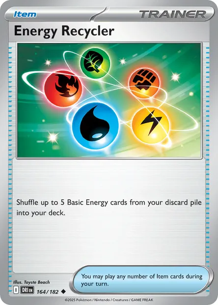 Energy Recycler, Pokémon card DRI 164 — Destined Rivals set