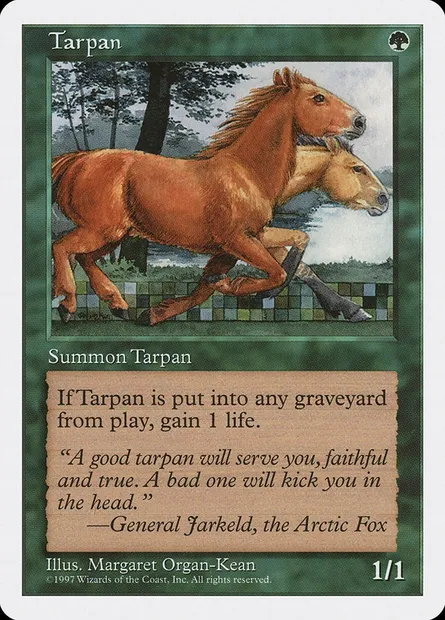 Tarpan, carte Magic 5ED 330 — extension Cinquième Edition