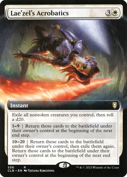Lae'zel's Acrobatics, Magic card CLB 556 — Commander Legends: Battle for Baldur's Gate set