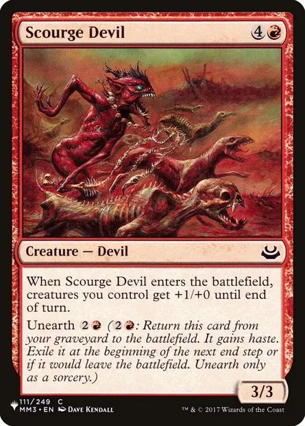 Scourge Devil, Magic card PLST MM3-111 — The List set
