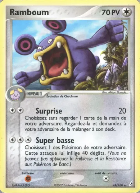 Ramboum, carte Pokémon CG 23 — extension EX Gardiens de Cristal