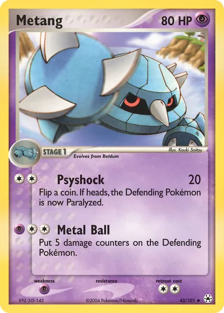 Metang, Pokémon card HL 43 — Hidden Legends set