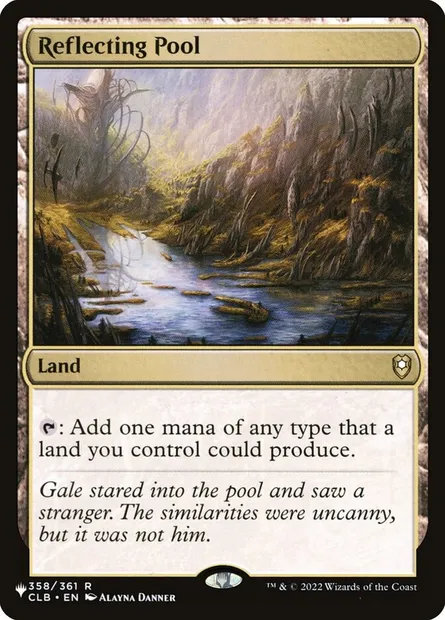 Reflecting Pool, Magic card PLST CLB-358 — The List set