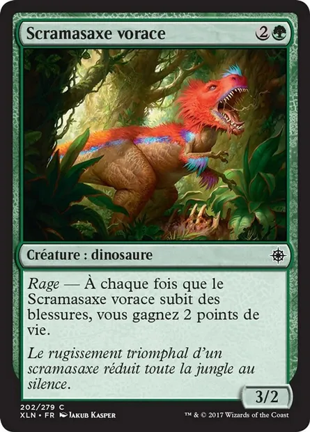 Scramasaxe vorace, carte Magic XLN 202 — extension Ixalan