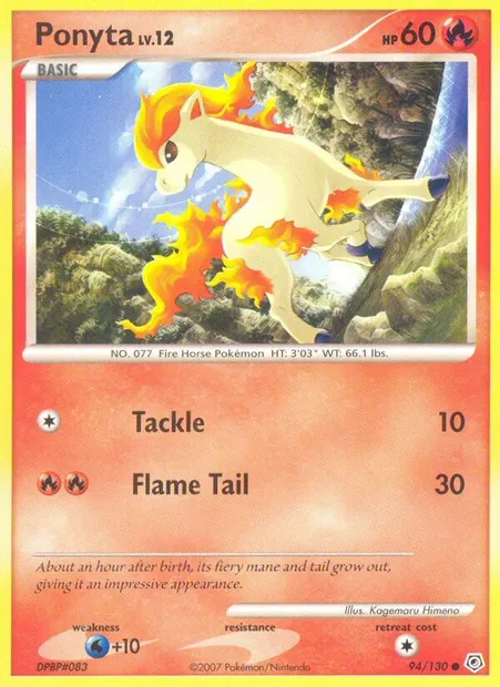 Ponyta, Pokémon card DP 94 — Diamond & Pearl set
