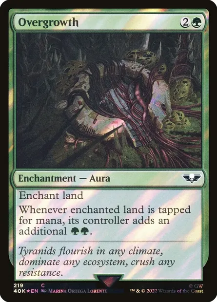 Overgrowth, Magic card 40K 219★ — Warhammer 40,000 Commander set