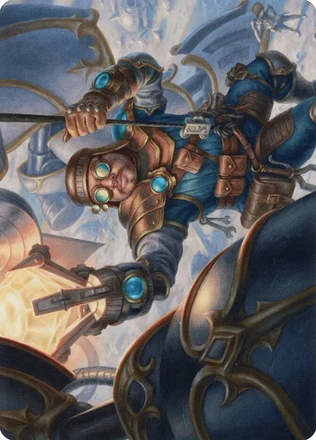 Powerstone Engineer // Powerstone Engineer, carte Magic ABRO 2 — extension The Brothers' War Art Series