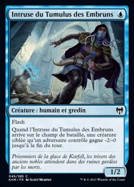 Intruse du Tumulus des Embruns, carte Magic KHM 49 — extension Kaldheim