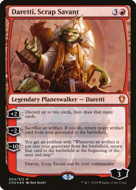Daretti, Scrap Savant, Magic card CM2 4 — Commander Anthology Volume II set