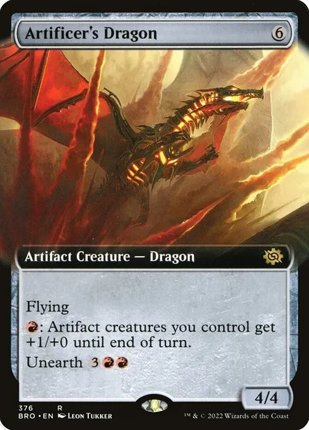 Artificer's Dragon, Magic card BRO 376 — The Brothers' War set