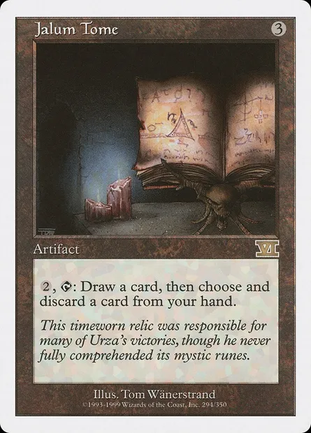 Jalum Tome, Magic card 6ED 294 — Classic Sixth Edition set