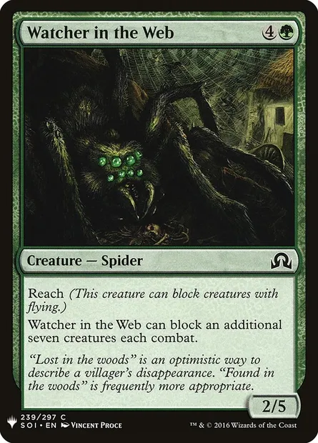 Watcher in the Web, Magic card PLST SOI-239 — The List set