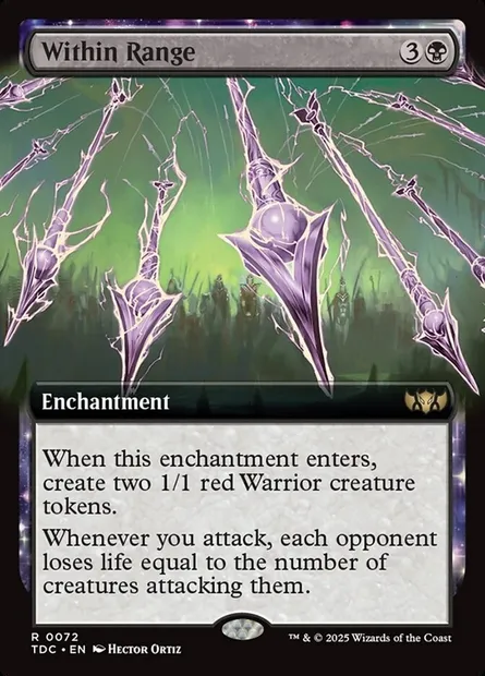 Within Range, Magic card TDC 72 — Tarkir: Dragonstorm Commander set