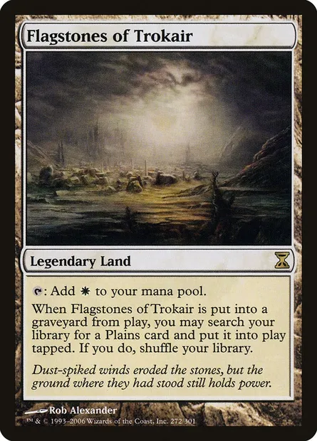 Dalles de Trokair, carte Magic TSP 272 — extension Spirale Temporelle