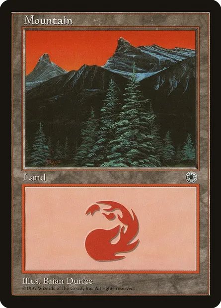 Mountain, Magic card POR 210 — Portal set