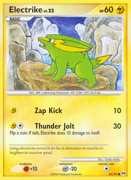 Dynavolt, carte Pokémon AR 62 — extension Arceus