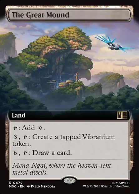 The Great Mound, Magic card MSC 479 — Marvel Super Heroes Commander set