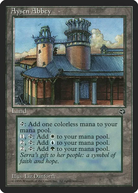 Aysen Abbey, Magic card HML 112 — Homelands set