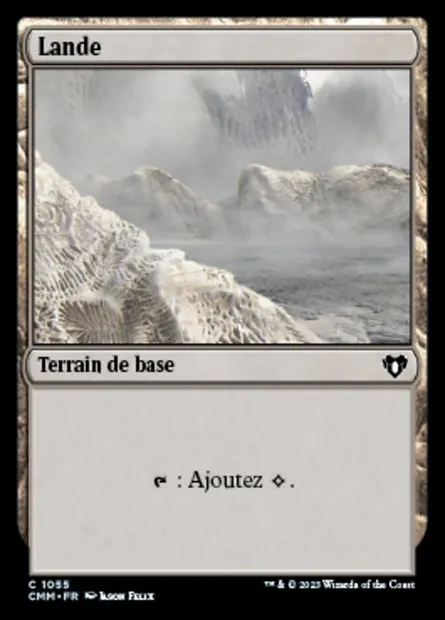 Lande, carte Magic CMM 1055 — extension Commander Masters