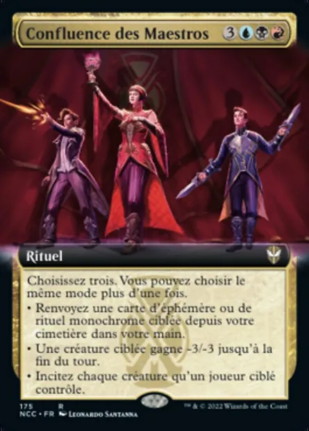 Confluence des Maestros, carte Magic NCC 175 — extension New Capenna Commander