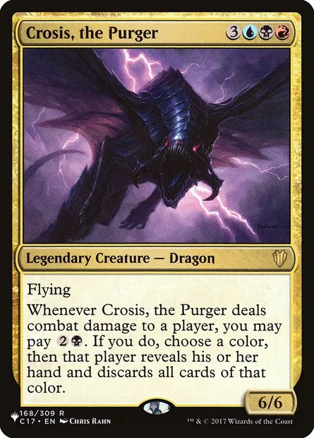 Crosis, the Purger, Magic card PLST C17-168 — The List set