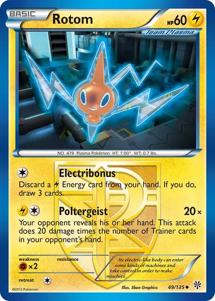 Rotom, Pokémon card PLS 49 — Plasma Storm set