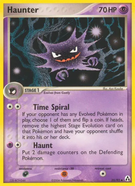 Haunter, Pokémon card LM 35 — Legend Maker set