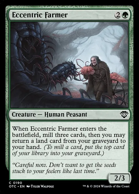 Eccentric Farmer, Magic card OTC 190 — Outlaws of Thunder Junction Commander set